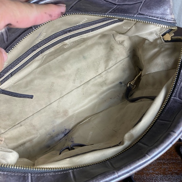 BRAHMIN MARISSA Elegant Gray Leather Handbag - Picture 13 of 14